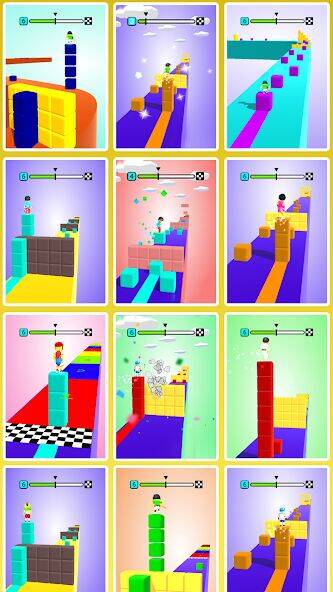 Скачать взломанную Block Surfer [Много денег] MOD apk на Андроид
