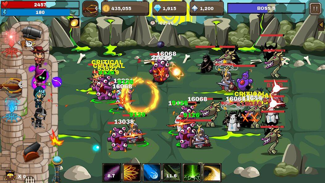 Скачать взломанную Final Castle Defence:Idle RPG [Бесплатные покупки] MOD apk на Андроид