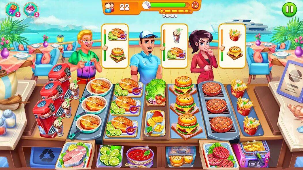 Скачать взломанную Готовка Ресторан Еда игры [Много денег] MOD apk на Андроид