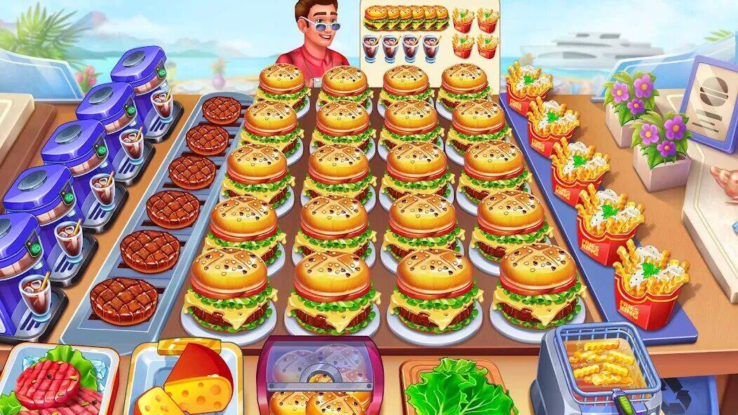 Скачать взломанную Готовка Ресторан Еда игры [Много денег] MOD apk на Андроид
