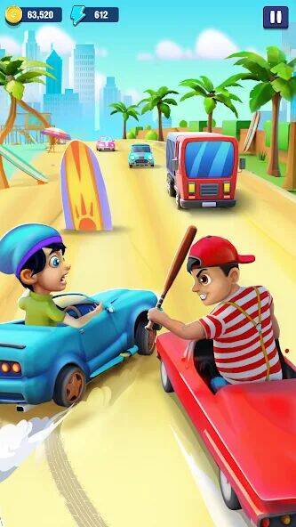 Скачать взломанную Mini Car Runner - Racing Games [Много денег] MOD apk на Андроид