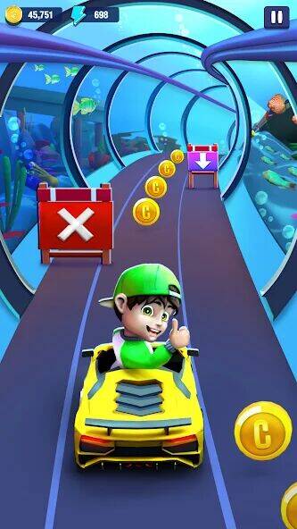 Скачать взломанную Mini Car Runner - Racing Games [Много денег] MOD apk на Андроид