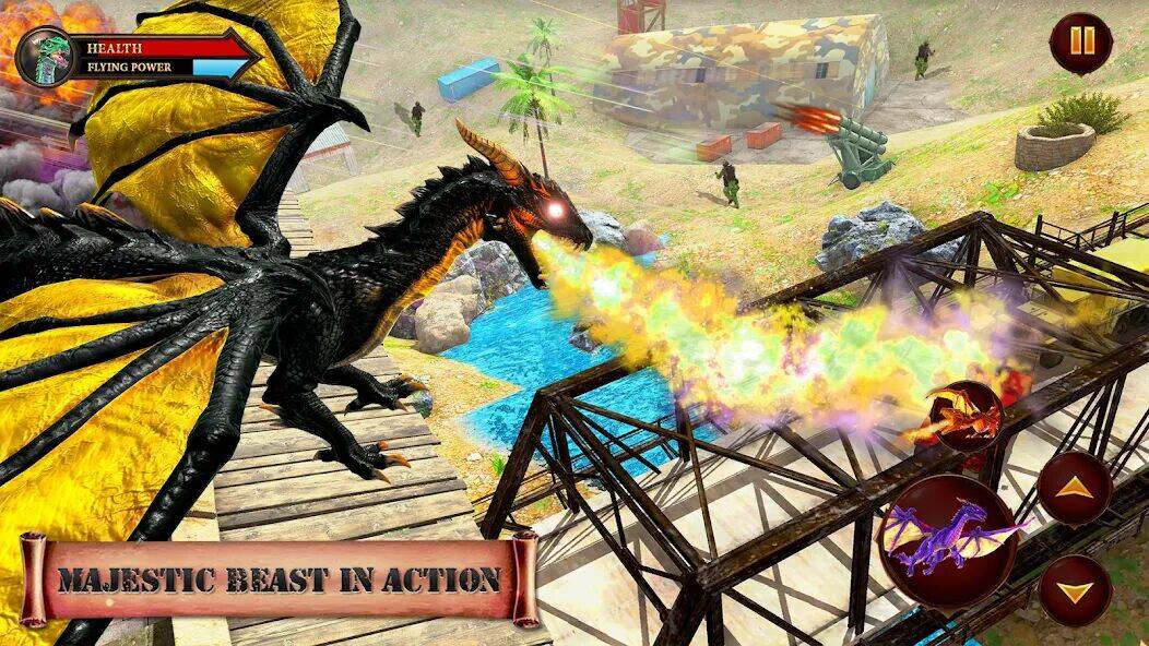 Скачать взломанную Война Драконов Стрелялки [Бесплатные покупки] MOD apk на Андроид