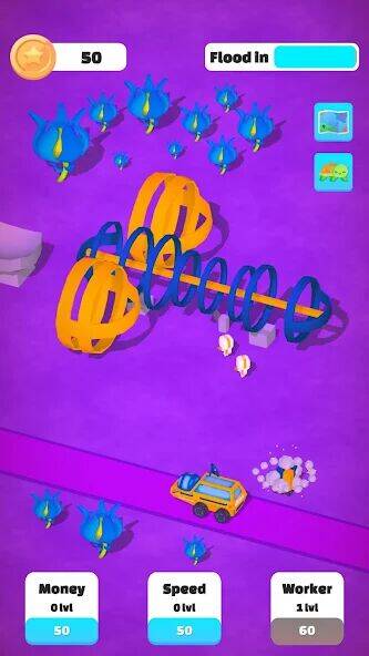 Скачать взломанную Idle Escape The Flood [Много монет] MOD apk на Андроид