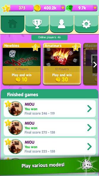 Скачать взломанную Yatzy Duels Live Tournaments [Мод меню] MOD apk на Андроид