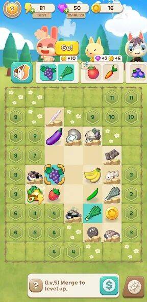 Скачать взломанную Merge Camp [Много денег] MOD apk на Андроид