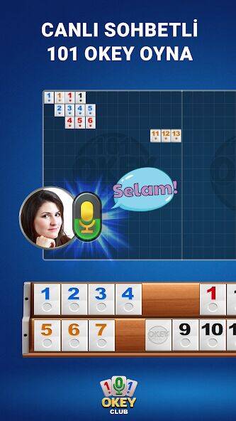 Скачать взломанную 101 Okey Club - Yüzbir Online [Мод меню] MOD apk на Андроид