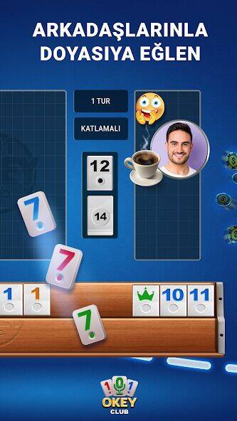 Скачать взломанную 101 Okey Club - Yüzbir Online [Мод меню] MOD apk на Андроид