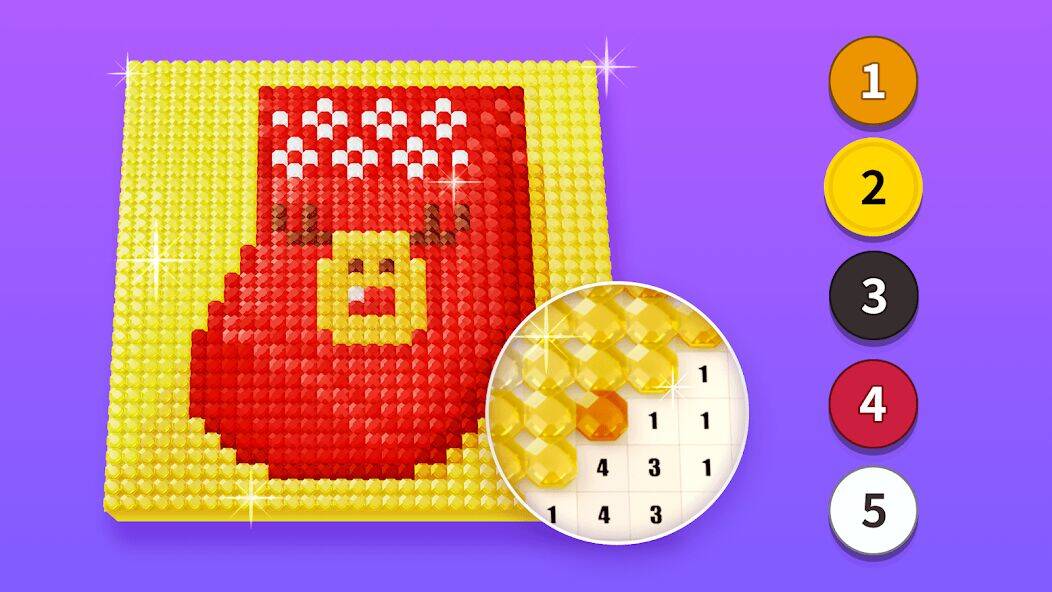 Скачать взломанную Diamond Painting by Number [Бесплатные покупки] MOD apk на Андроид