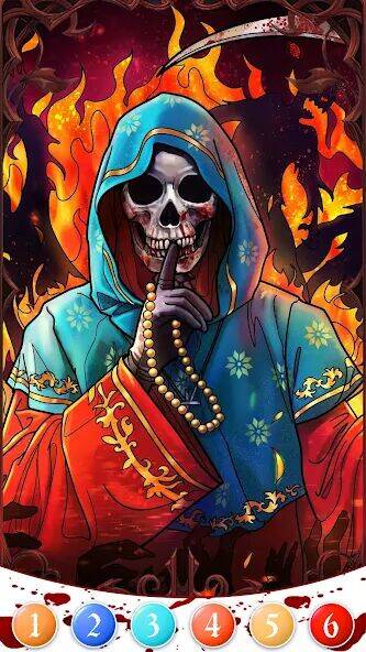 Скачать взломанную Death Park Coloring Games [Бесплатные покупки] MOD apk на Андроид