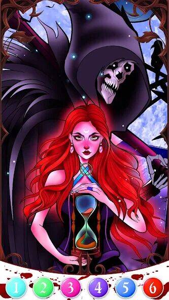 Скачать взломанную Death Park Coloring Games [Бесплатные покупки] MOD apk на Андроид
