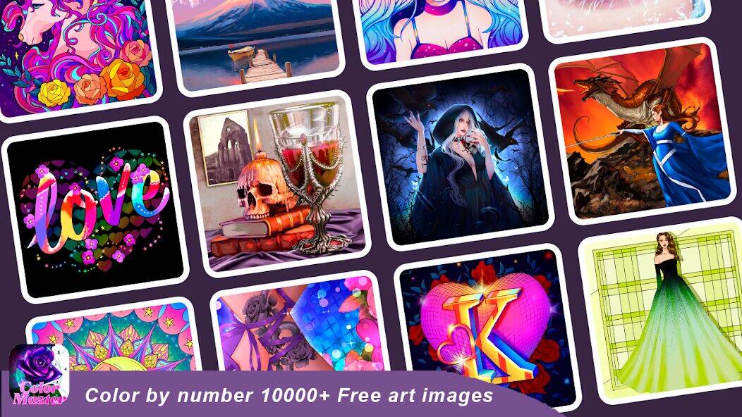 Скачать взломанную Color Master Pro:Coloring Book [Много денег] MOD apk на Андроид