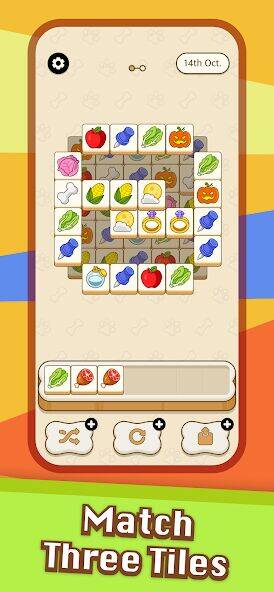 Скачать взломанную Doggo Go - Meme, Match 3 Tiles [Бесплатные покупки] MOD apk на Андроид