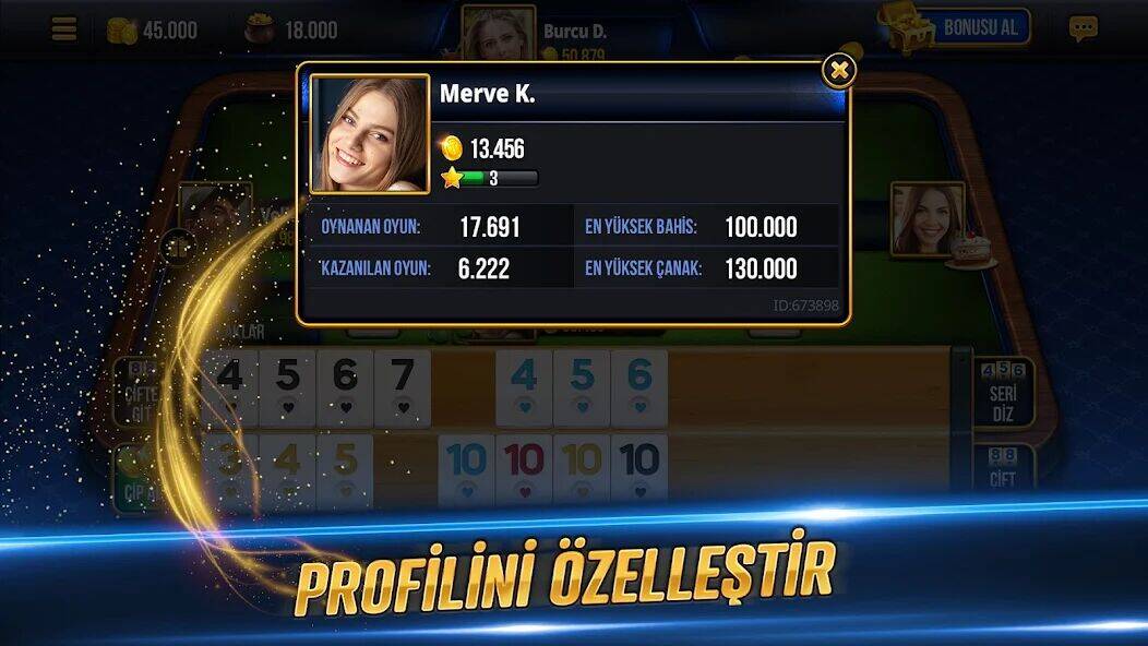 Скачать взломанную Tekel Okey - Online Çanak Okey [Много денег] MOD apk на Андроид