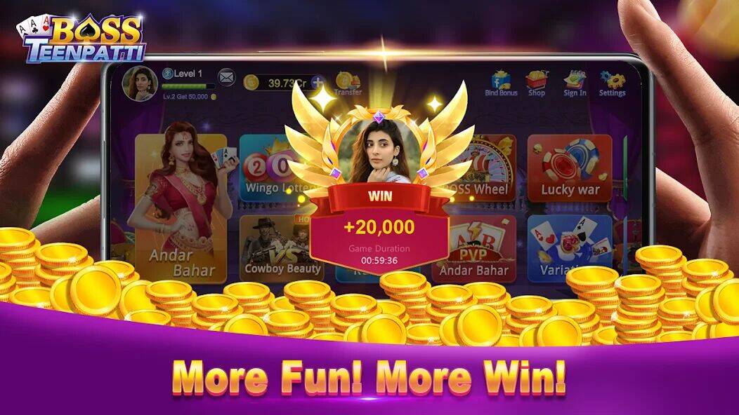 Скачать взломанную Boss Teenpatti [Мод меню] MOD apk на Андроид