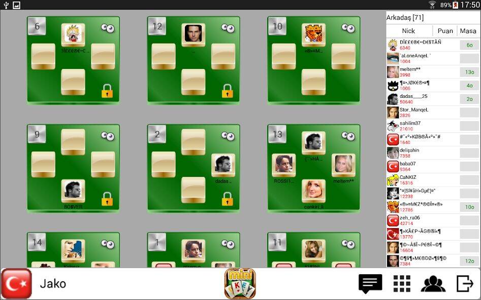 Скачать взломанную mini101 Online 101, Okey ve 51 [Много монет] MOD apk на Андроид