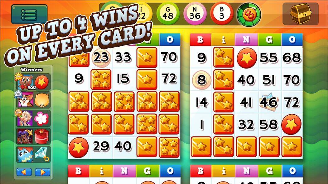 Скачать взломанную Bingo Pop - лото [Много монет] MOD apk на Андроид