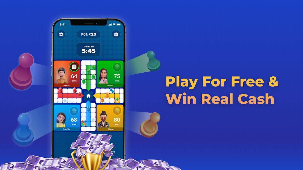 Скачать взломанную Ludo: Play Board Game Online [Много денег] MOD apk на Андроид