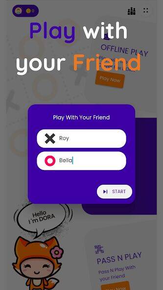 Скачать взломанную TicTacToe Online with Friend [Много монет] MOD apk на Андроид