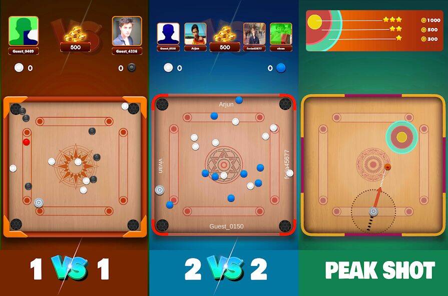 Скачать взломанную Carrom Board Pool Game [Много монет] MOD apk на Андроид
