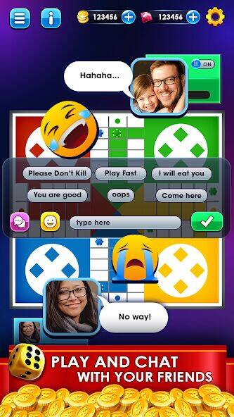 Скачать взломанную Ludo Online Multiplayer Game [Много денег] MOD apk на Андроид