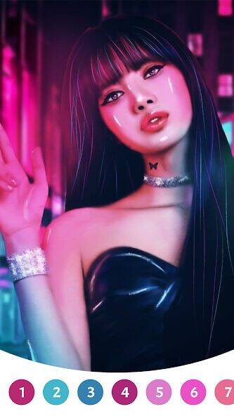 Скачать взломанную BlackPink Paint by Number [Много денег] MOD apk на Андроид