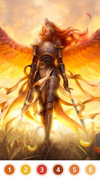 Скачать взломанную Angel & Devil Paint by Number [Бесплатные покупки] MOD apk на Андроид