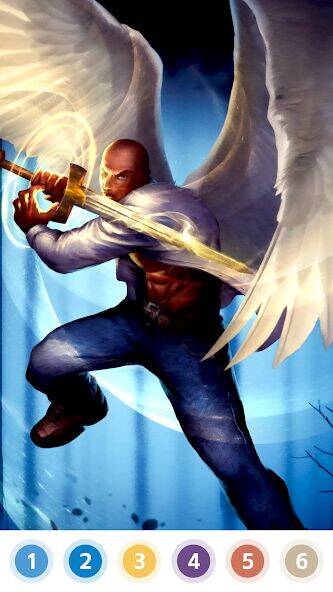Скачать взломанную Angel & Devil Paint by Number [Бесплатные покупки] MOD apk на Андроид