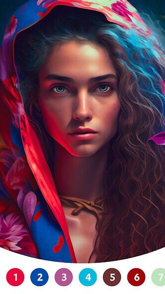 Скачать взломанную Portrait Paint by Number [Бесплатные покупки] MOD apk на Андроид
