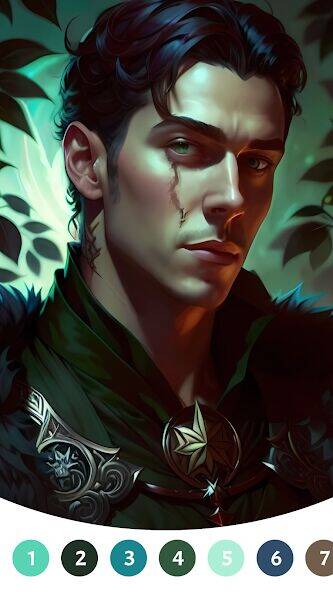 Скачать взломанную Portrait Paint by Number [Бесплатные покупки] MOD apk на Андроид