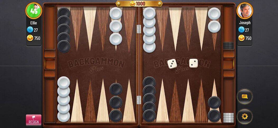 Скачать взломанную Backgammon Plus - Board Game [Много денег] MOD apk на Андроид