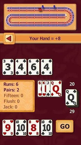 Скачать взломанную Cribbage [Много денег] MOD apk на Андроид