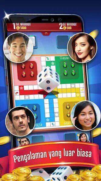 Скачать взломанную Ludo Comfun King Online Game [Много монет] MOD apk на Андроид