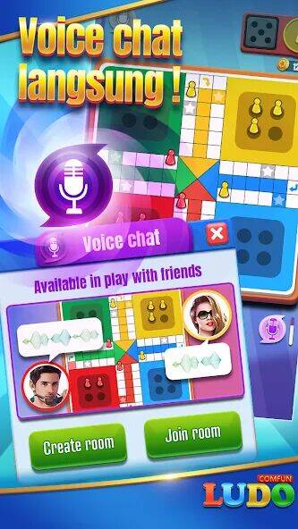 Скачать взломанную Ludo Comfun King Online Game [Много монет] MOD apk на Андроид
