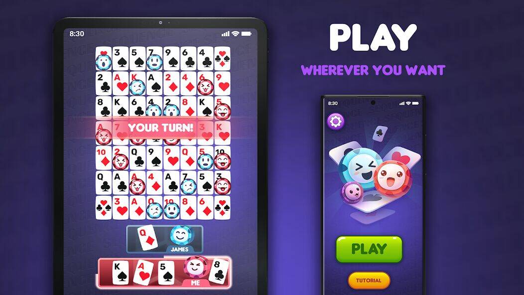 Скачать взломанную Sequence: Настольная игра [Мод меню] MOD apk на Андроид