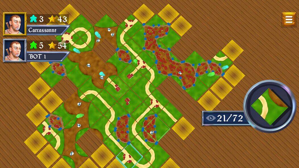 Скачать взломанную Carcassonne Настольные игры [Бесплатные покупки] MOD apk на Андроид