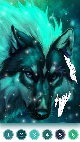 Скачать взломанную Wolf Coloring Book Color Game [Бесплатные покупки] MOD apk на Андроид