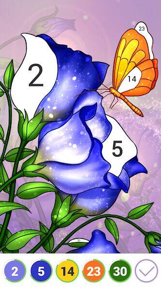 Скачать взломанную Hola Color--Coloring by Number [Бесплатные покупки] MOD apk на Андроид