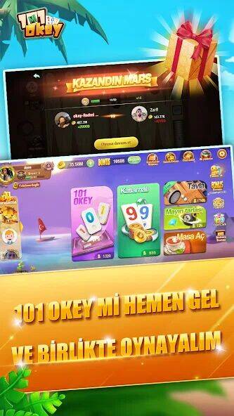 Скачать взломанную 101 Okey Mi [Много денег] MOD apk на Андроид