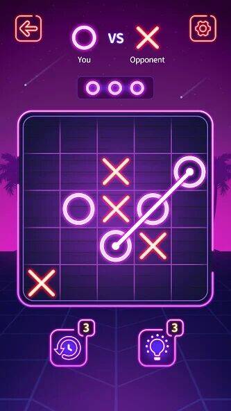 Скачать взломанную Tic Tac Toe - Offline XOXO [Много монет] MOD apk на Андроид