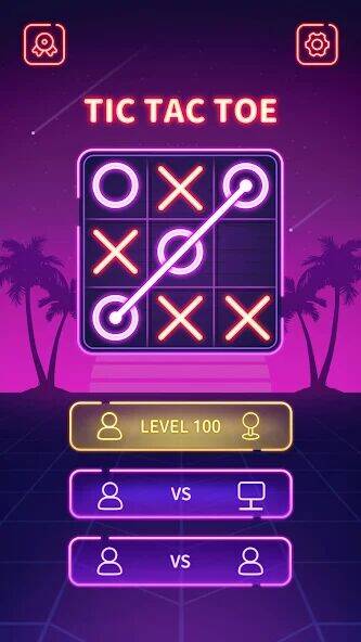 Скачать взломанную Tic Tac Toe - Offline XOXO [Много монет] MOD apk на Андроид