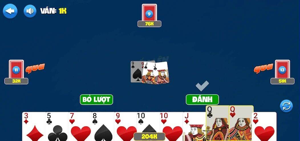 Скачать взломанную Tiến Lên Đếm Lá [Бесплатные покупки] MOD apk на Андроид