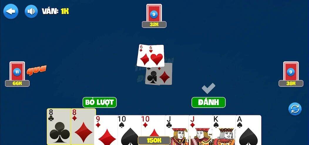 Скачать взломанную Tiến Lên Đếm Lá [Бесплатные покупки] MOD apk на Андроид