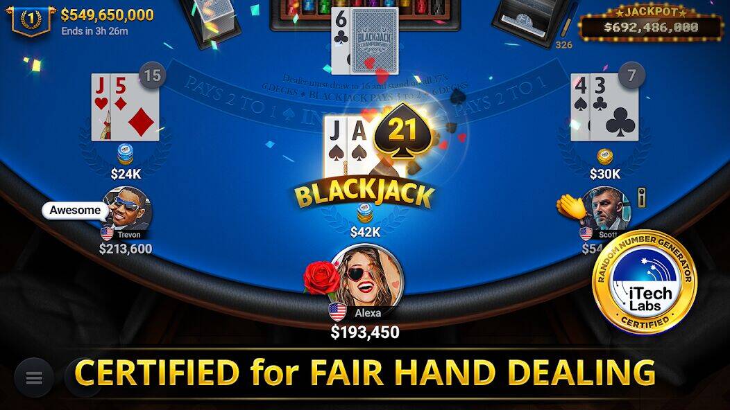 Скачать взломанную Blackjack Championship [Мод меню] MOD apk на Андроид