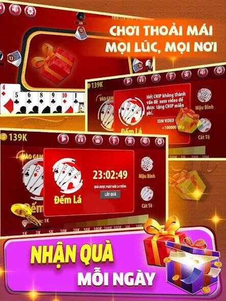 Скачать взломанную Tiến Lên Đếm Lá - Tien Len [Бесплатные покупки] MOD apk на Андроид