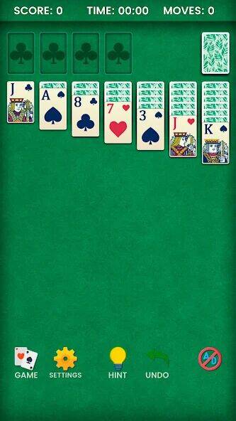 Скачать взломанную Klondike Solitaire [Много монет] MOD apk на Андроид