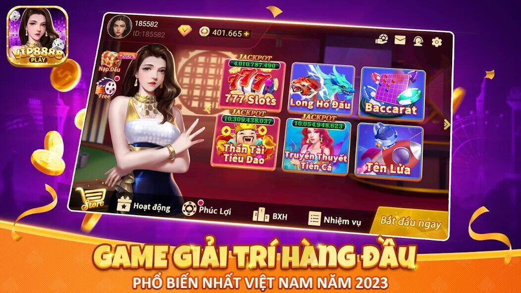 Скачать взломанную VIP8888 Play - Sòng Bạc ONLINE [Бесплатные покупки] MOD apk на Андроид