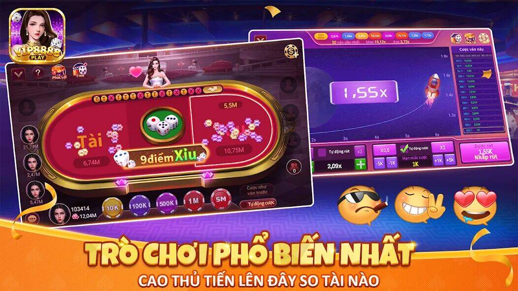 Скачать взломанную VIP8888 Play - Sòng Bạc ONLINE [Бесплатные покупки] MOD apk на Андроид