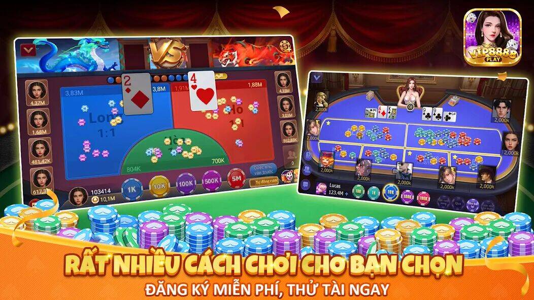 Скачать взломанную VIP8888 Play - Sòng Bạc ONLINE [Бесплатные покупки] MOD apk на Андроид