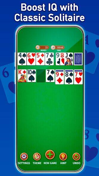 Скачать взломанную Klondike Solitaire  [Много монет] MOD apk на Андроид